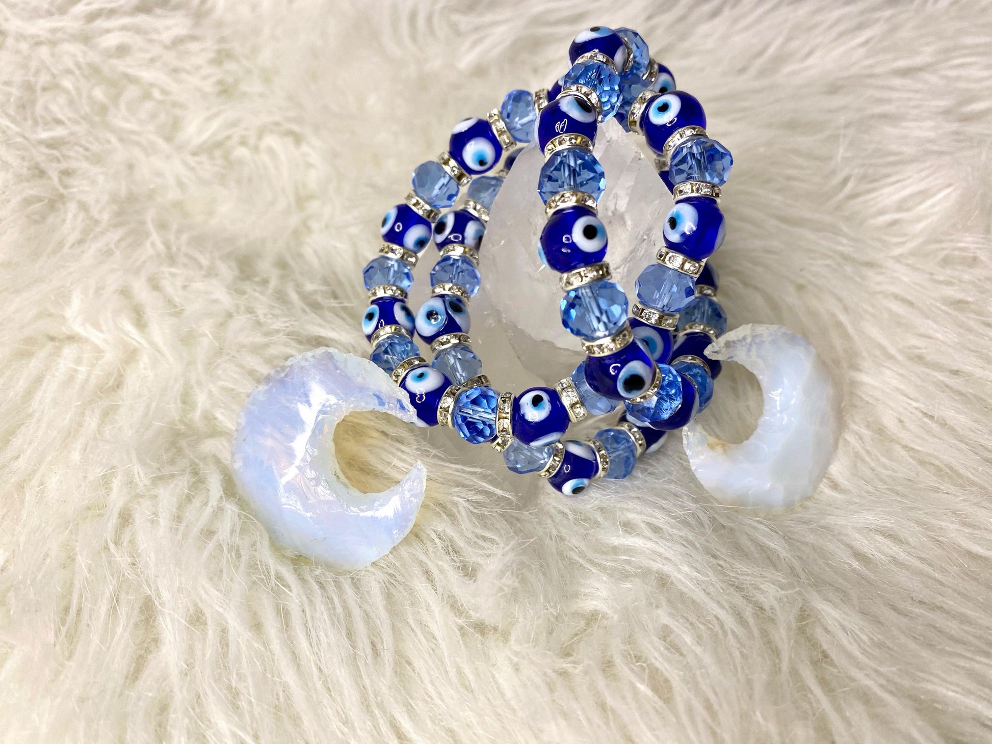 Evil Eye Bracelets - Moonstone Energy 